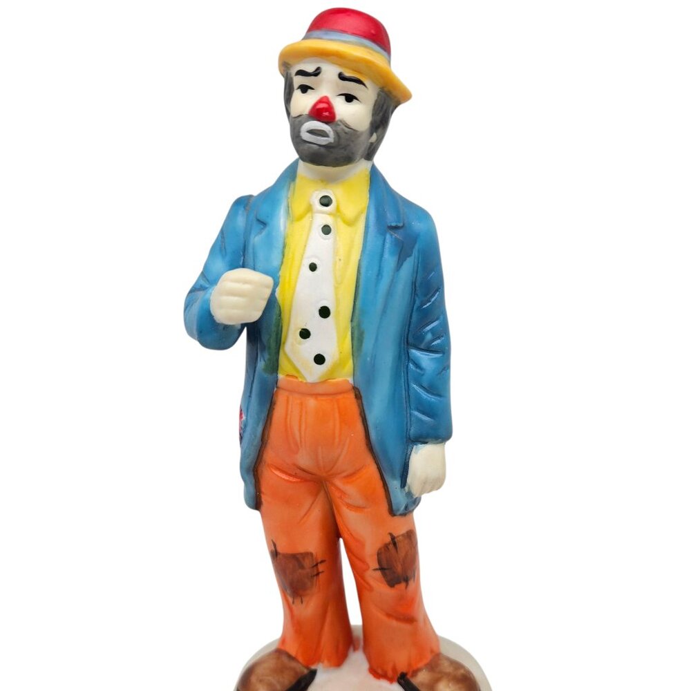Flambro Clown Collection 1986 "Old Glory" Emmett Kelly Jr. No Flag or Box